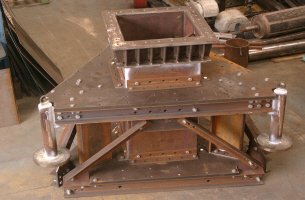 Heavy Duty Tower Spline Interface Fabricated from High Yield Plate, all Welded were Ultrasonic & MPI Tested Prior to Galvansing